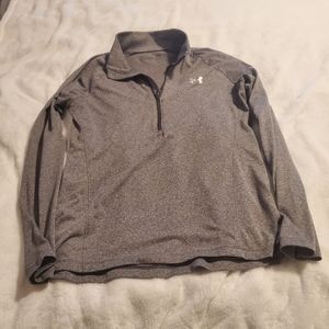 UA Gray zip top